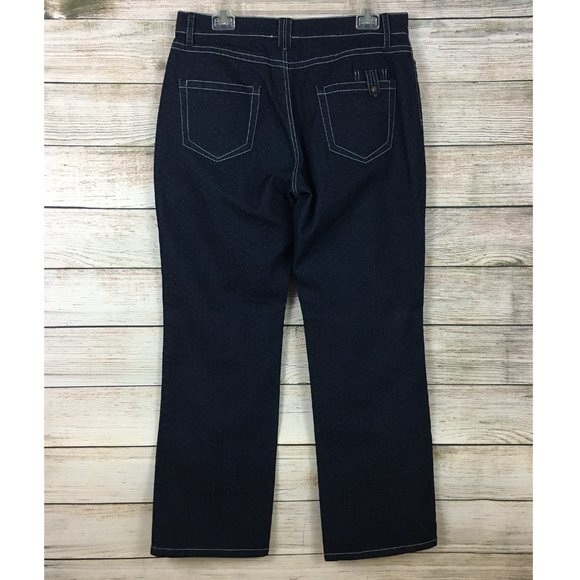 FDJ French Dressing Jeans Dark Blue with Polka Dot Slight Stretch Lightweight - Picture 4 of 13